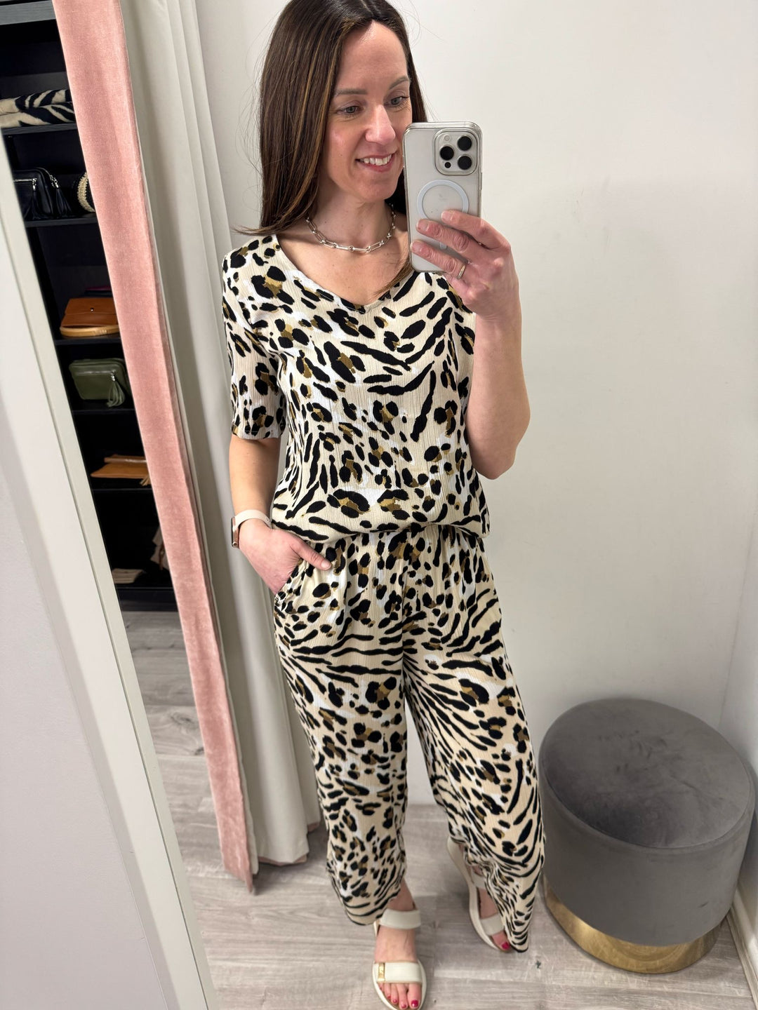 Marrakech Cropped Pants - Leopard