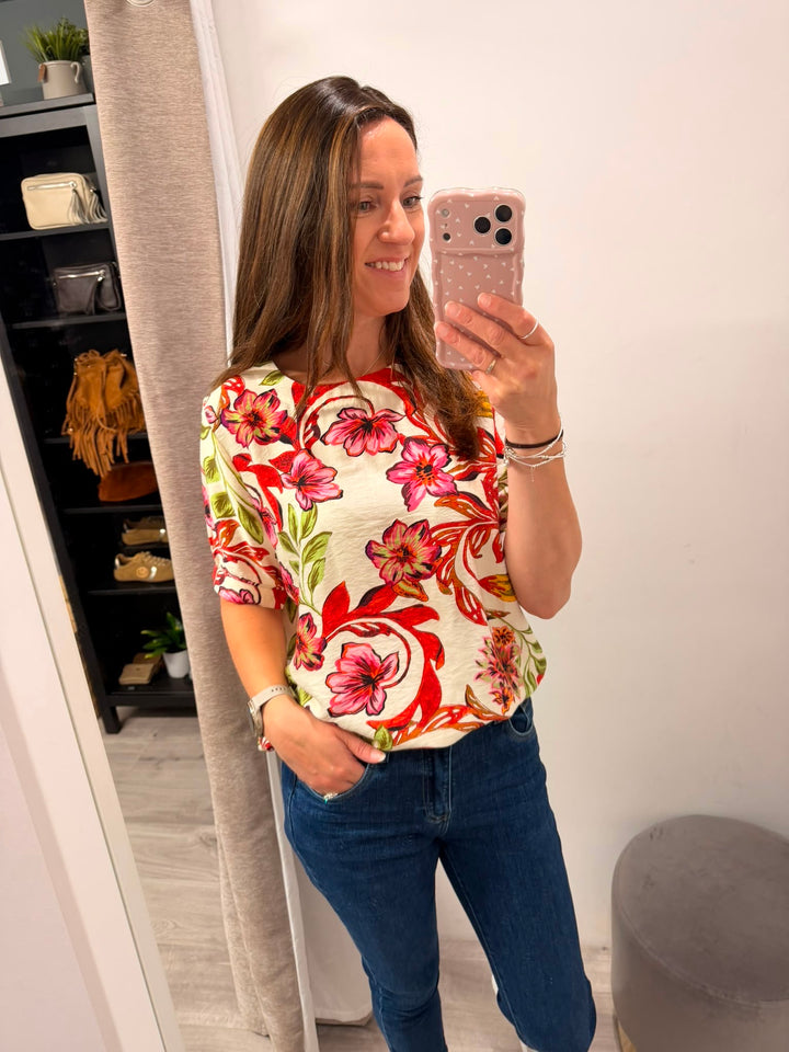 Freda Blouse - Vibrant Floral