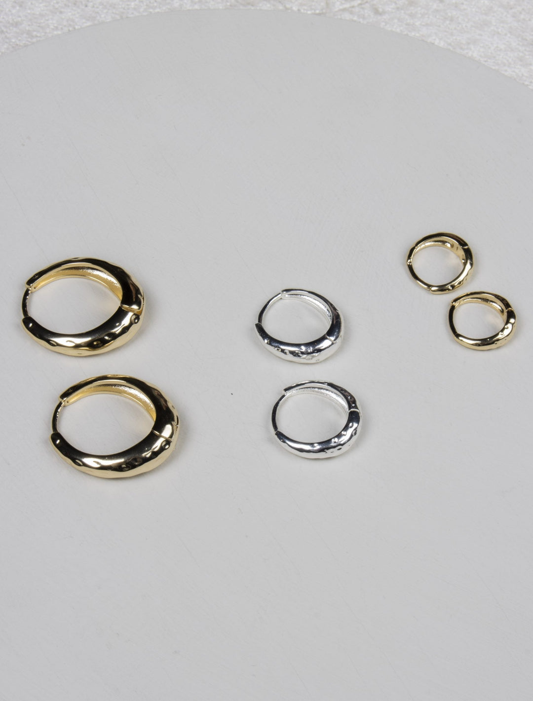 Medium Amy Hoops - Silver Plated