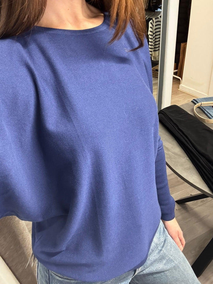 Morla Batwing Jumper - Medieval Blue