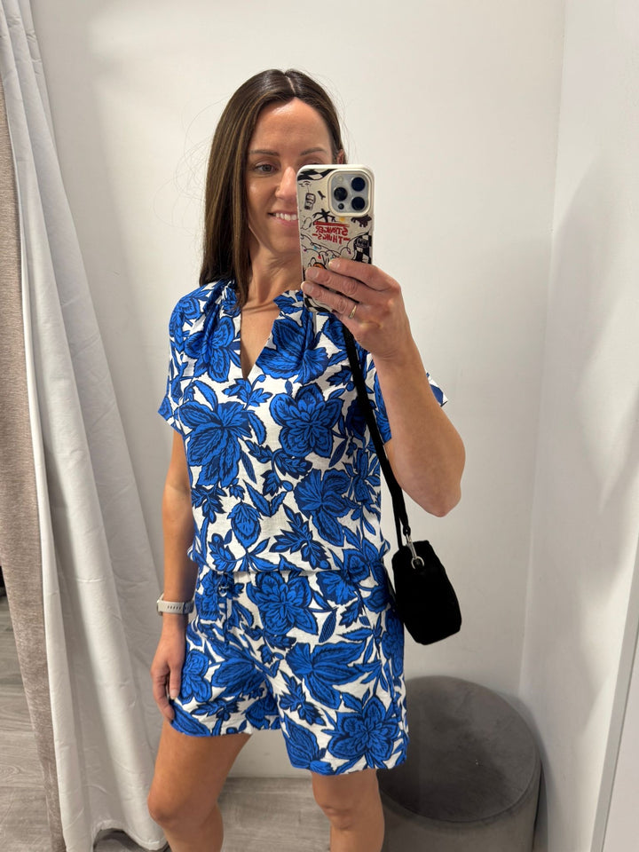 Ikaia Blouse - Nebulas Blue