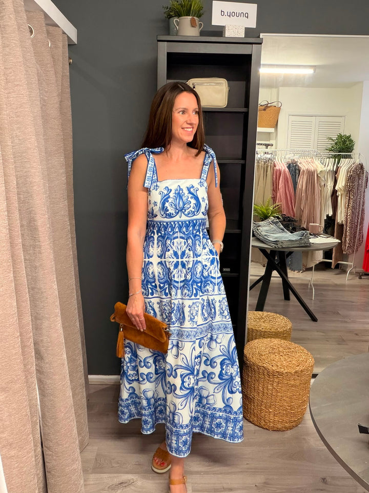 Ariana Dress - Boho Blue