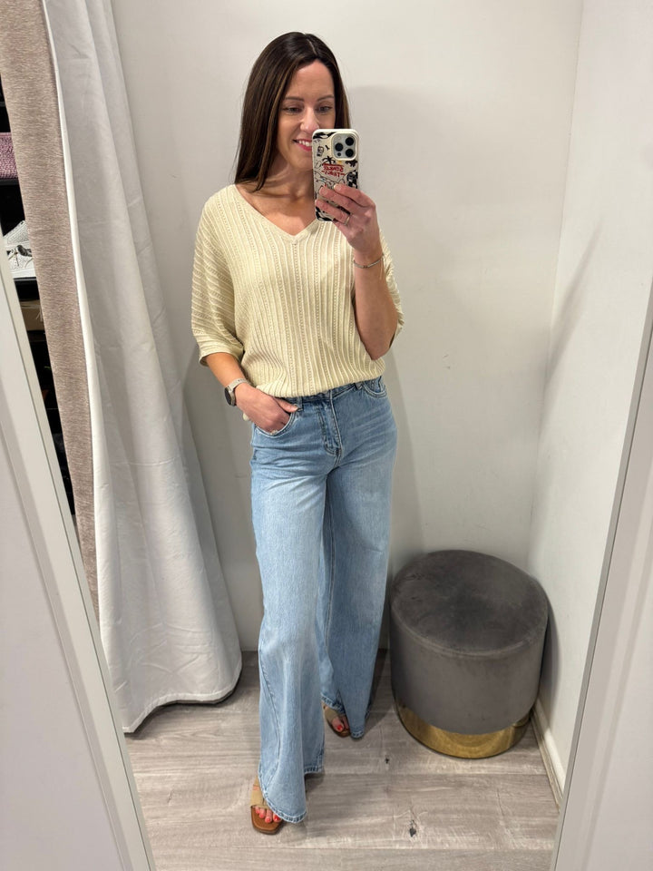 Mobbe V Neck Jumper
