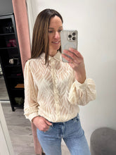 Load image into Gallery viewer, Tina Sheer Blouse - Cream
