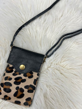 Load image into Gallery viewer, Zara Leather Phone Pouch Bag - Leopard Print
