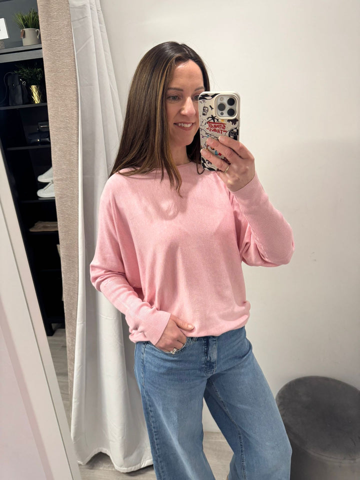 Morla Batwing Jumper - Parfait Pink
