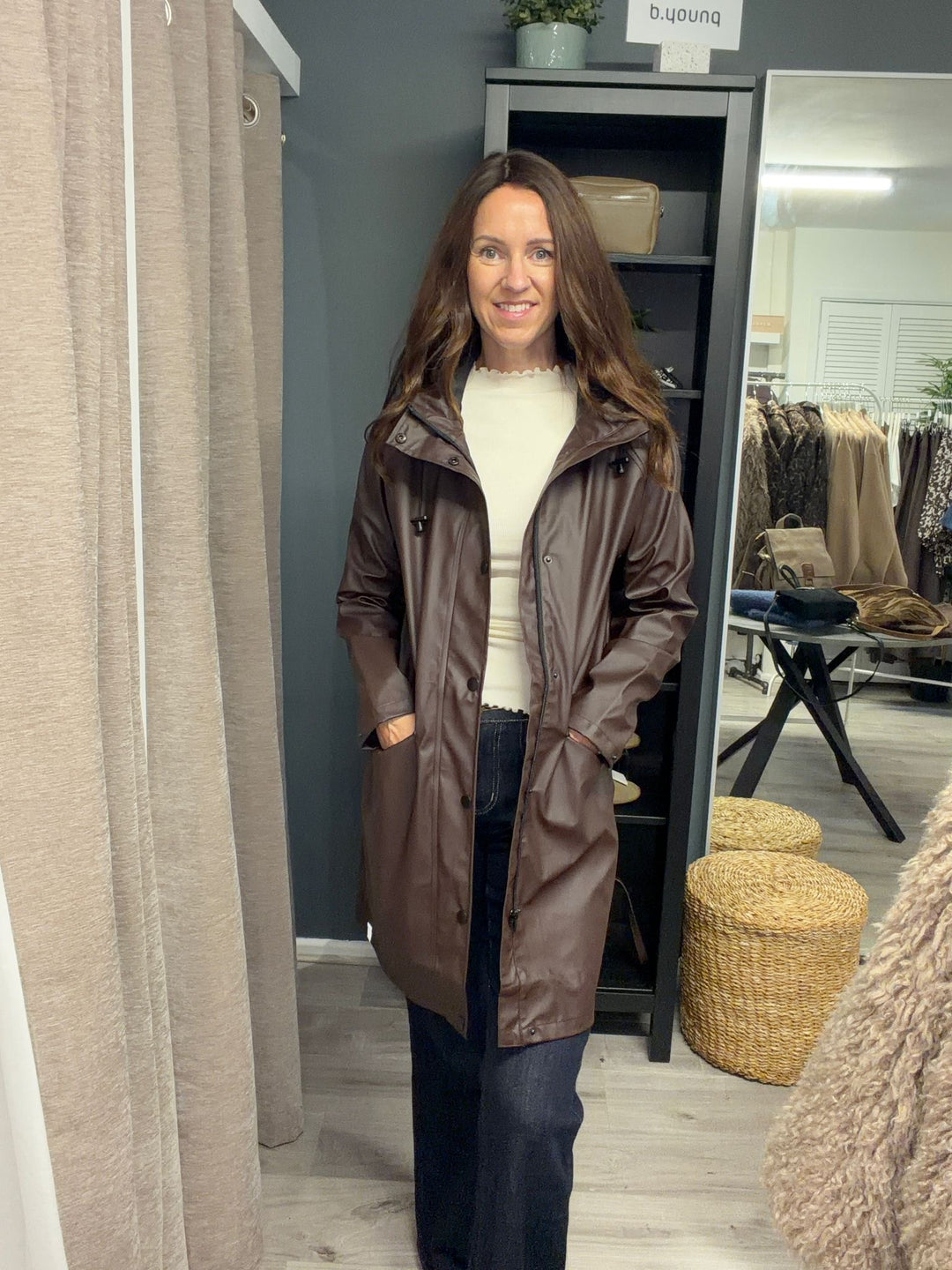 Tazi Rain Jacket - Mole Brown