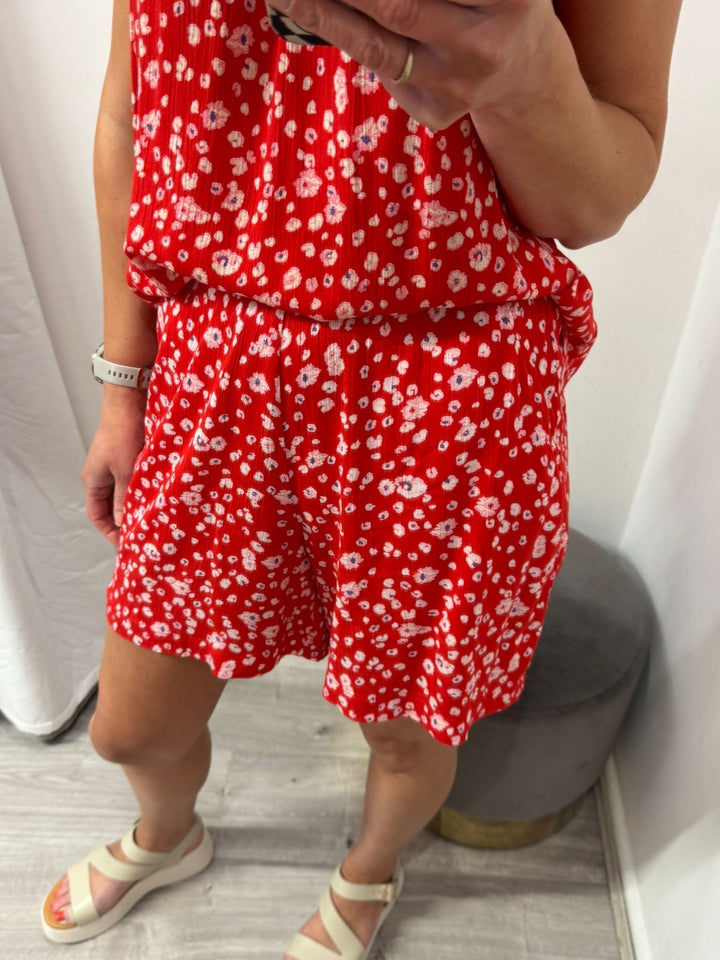 Marrakech Shorts - Red Flower