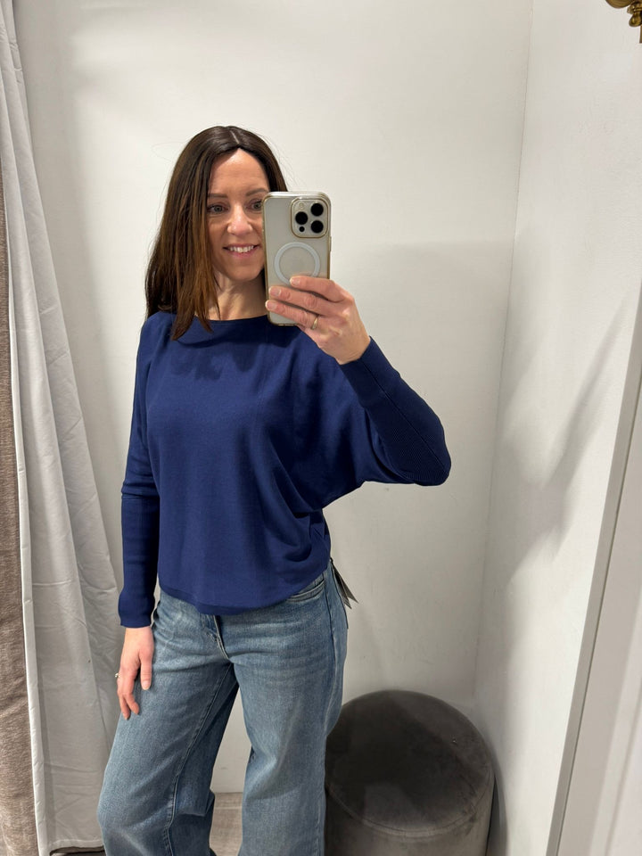 Morla Batwing Jumper - Medieval Blue