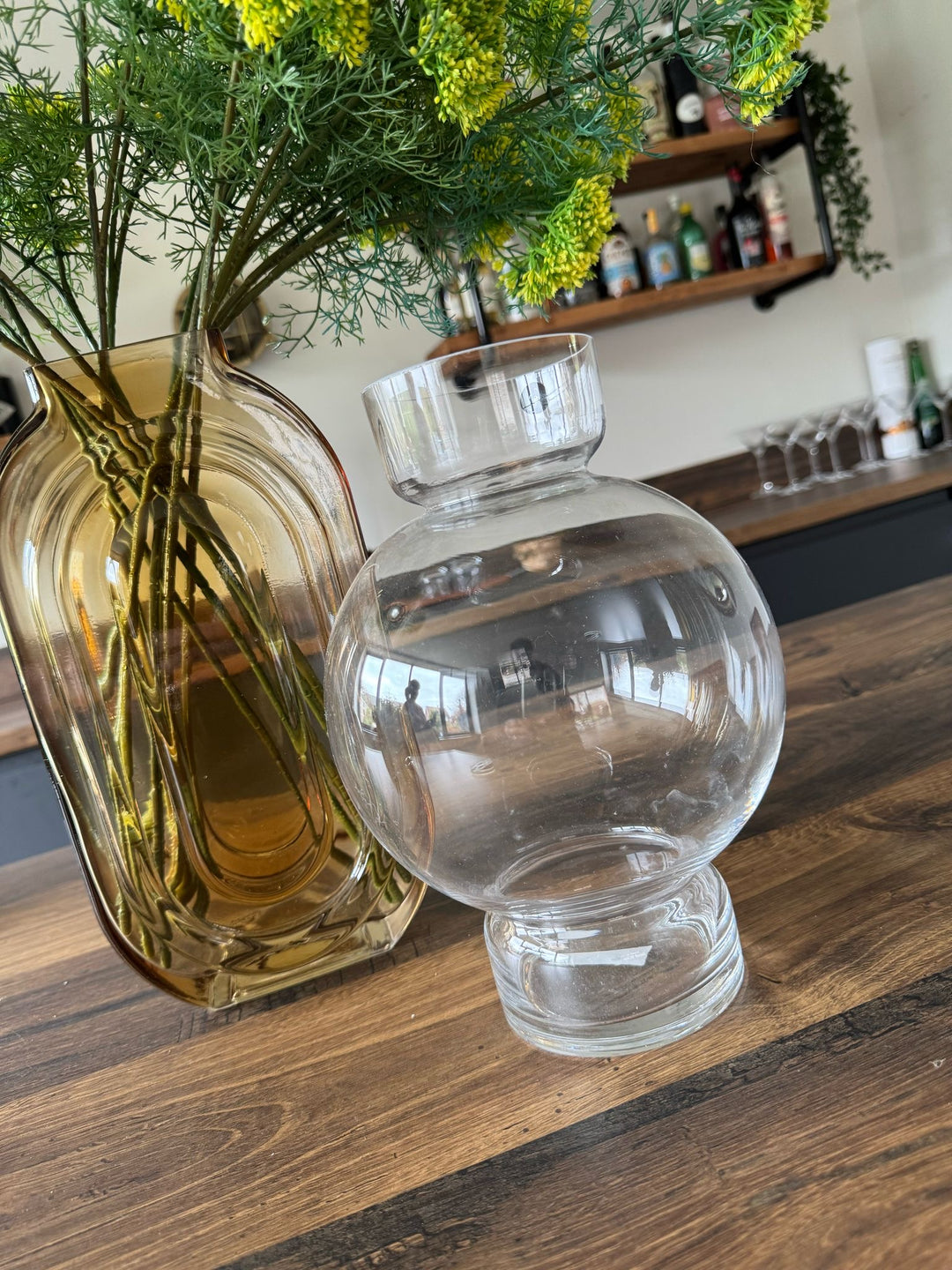 Large Glass Bubble Vase