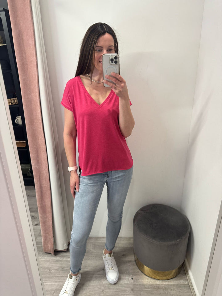 Rebel V Neck T-shirt - Last Size 12