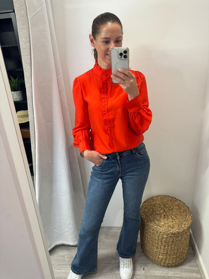 Karlani Shirt - Fiery Red