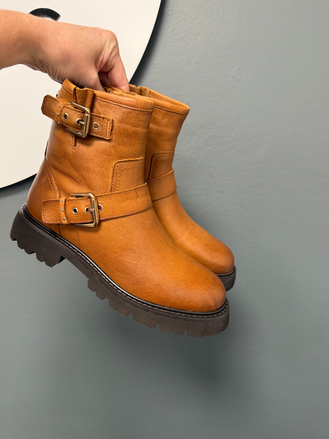 Carmela Buckle Detail Boots