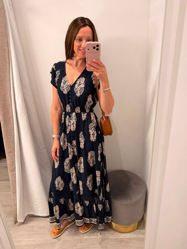 Ciara Midaxi Dress - Midnight Cove