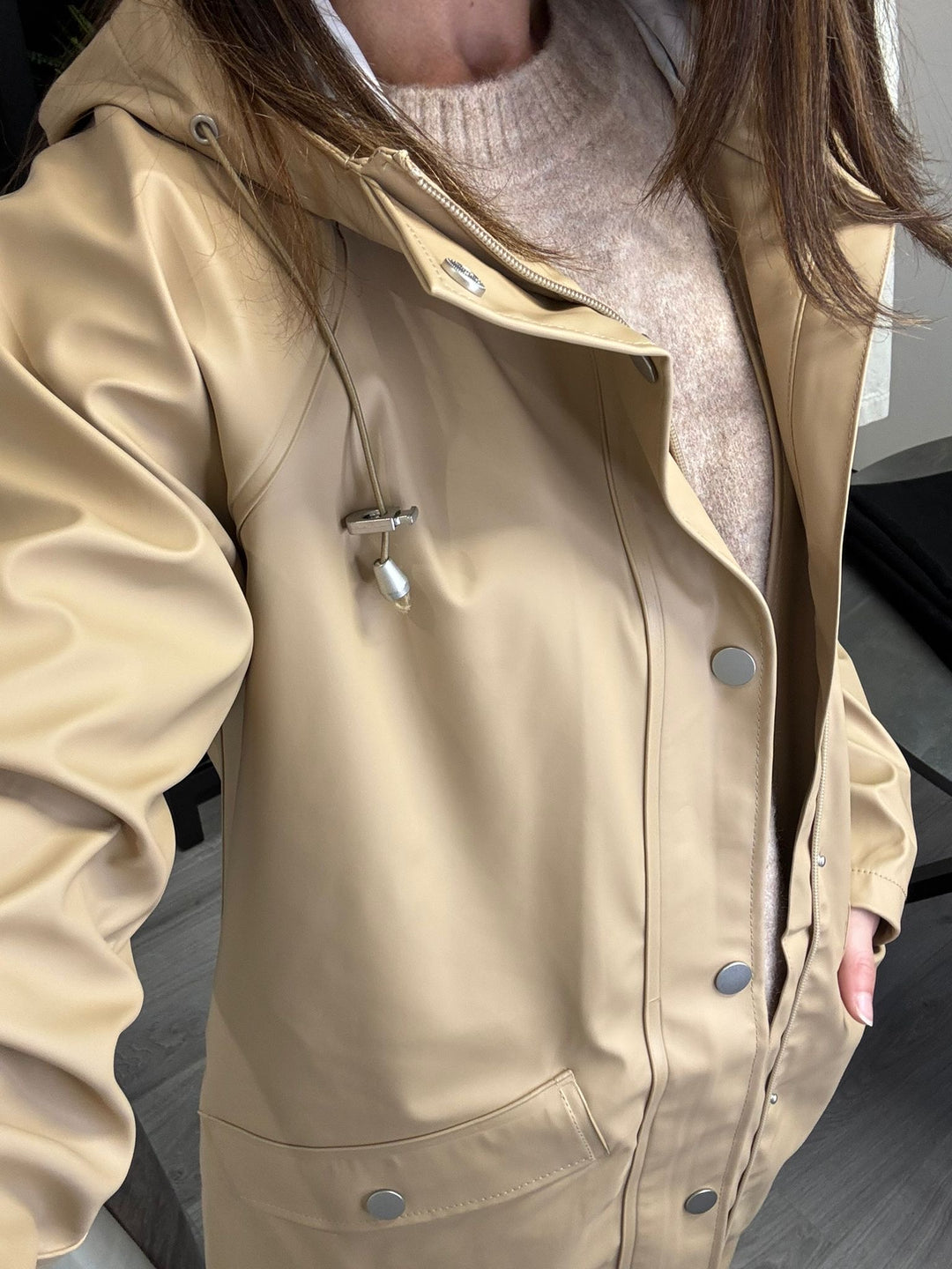 Tazi Rain Jacket - Travertine