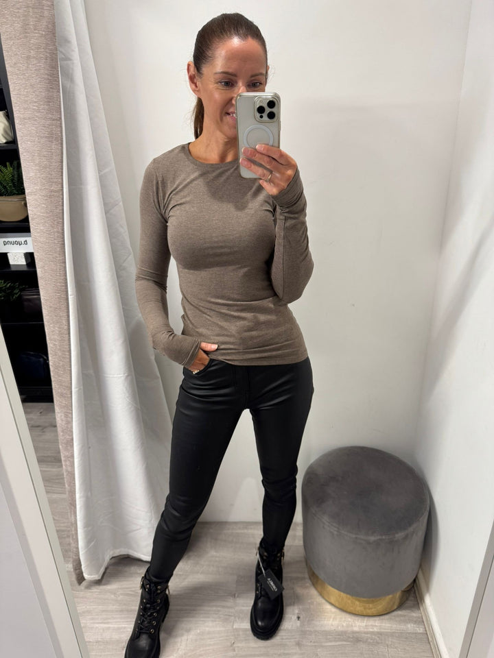 Toxik Leather Look Jeans