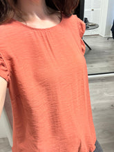 Load image into Gallery viewer, Frill Sleeve Blouse - Burnt Orange
