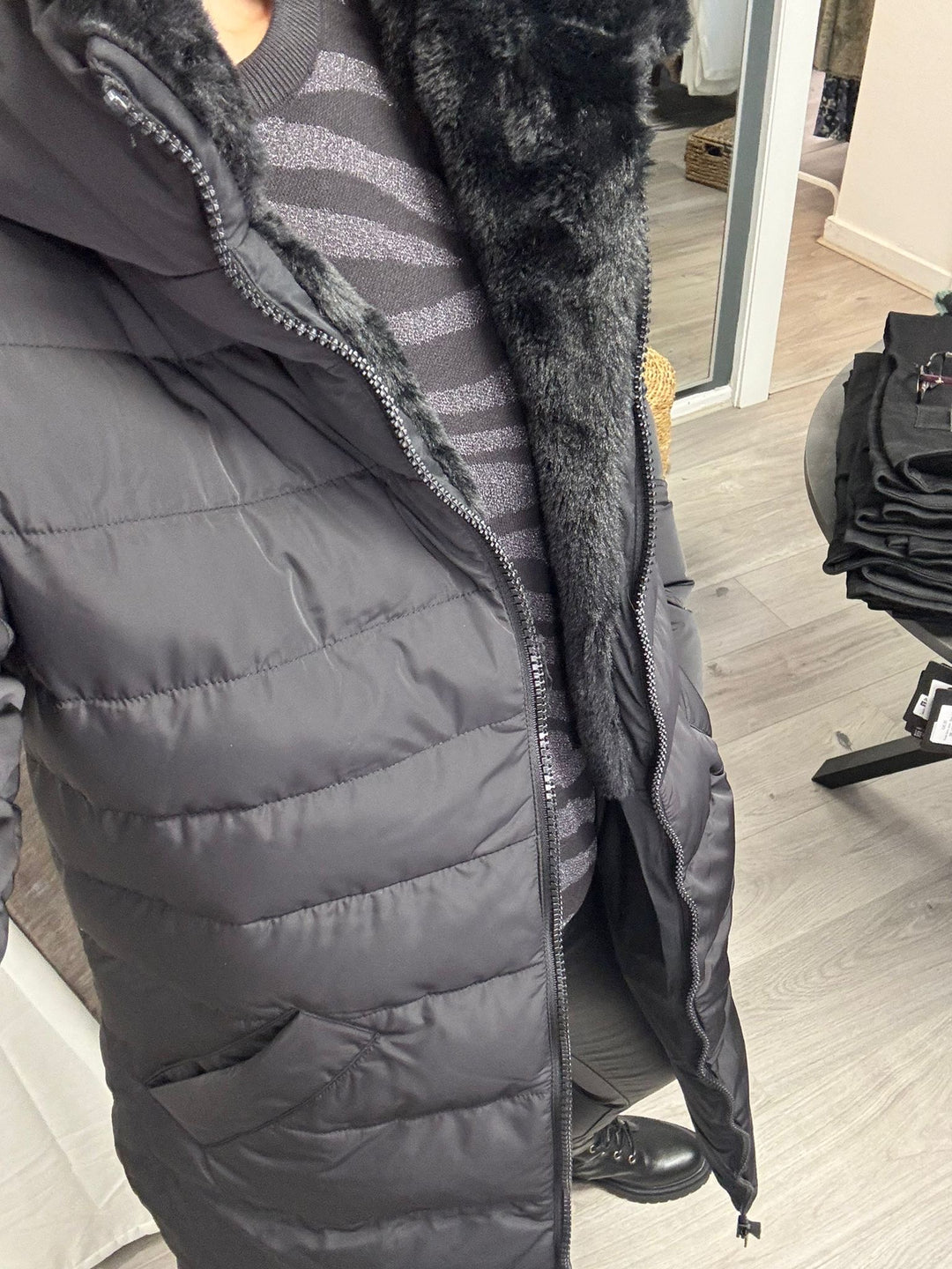 Keila Faux Fur Lined Coat