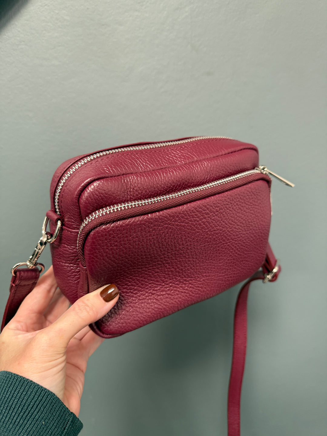 Etta Leather Bag - Burgundy