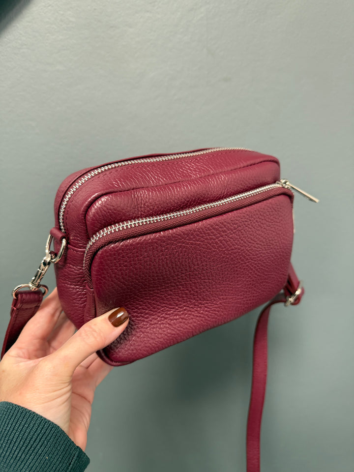 Etta Leather Bag - Burgundy