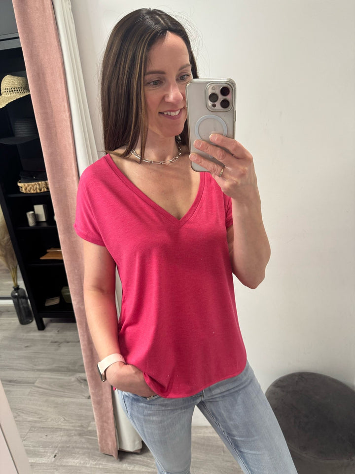 Rebel V Neck T-shirt - Last Size 12