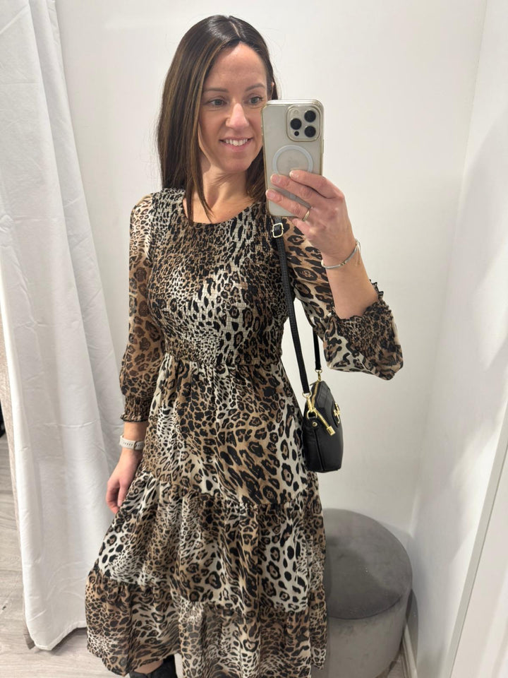Eva Dress - Leopard Print