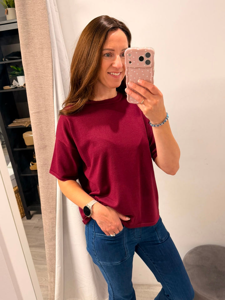 Luls Loose Top - Rhododendron