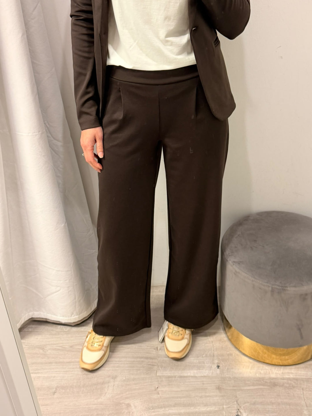 Kate Wide Leg Pants - Chocolate Torte