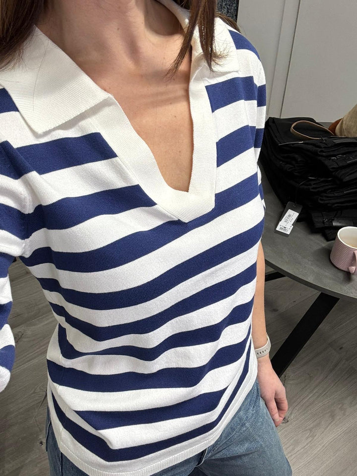 Morla Polo Top - Medieval Blue