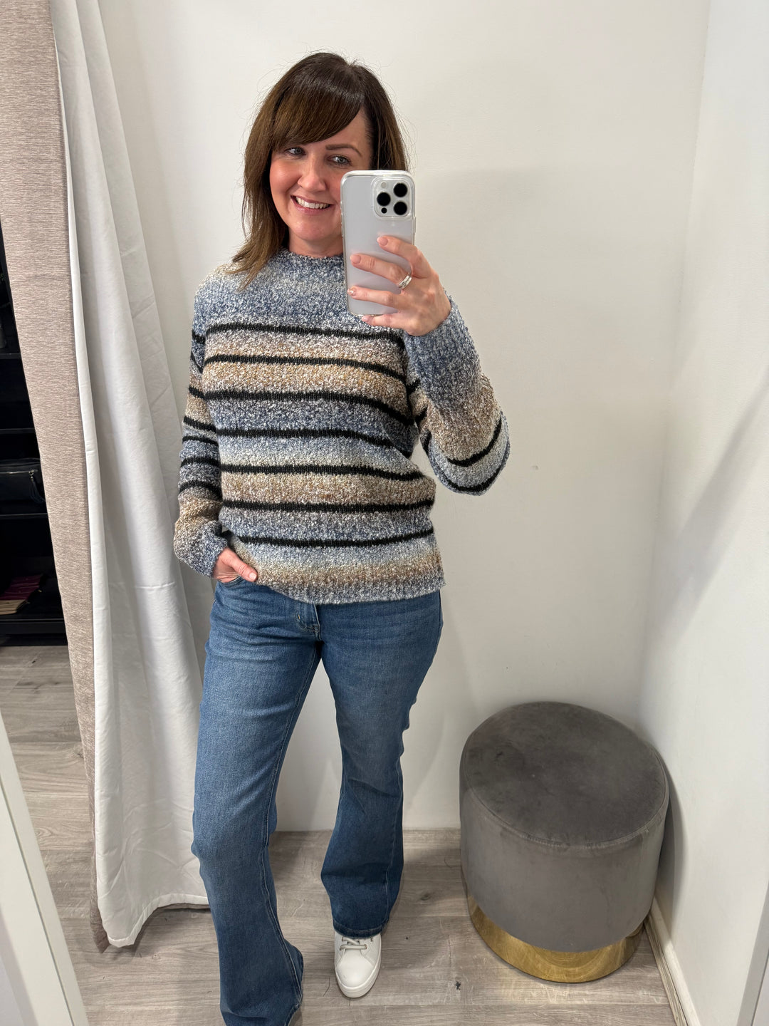 Lucia Striped Pullover