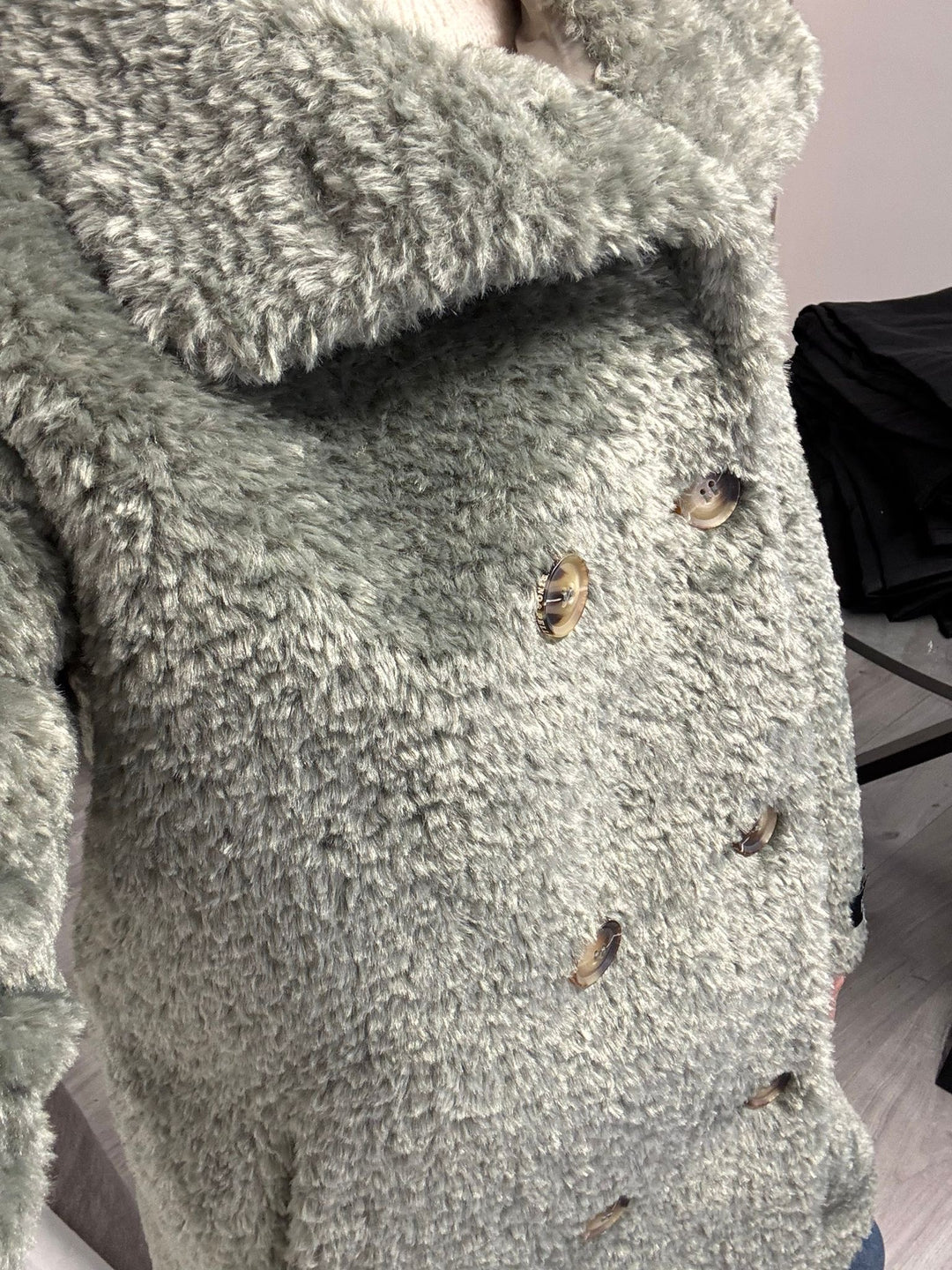 Ena Coat - Green Ash