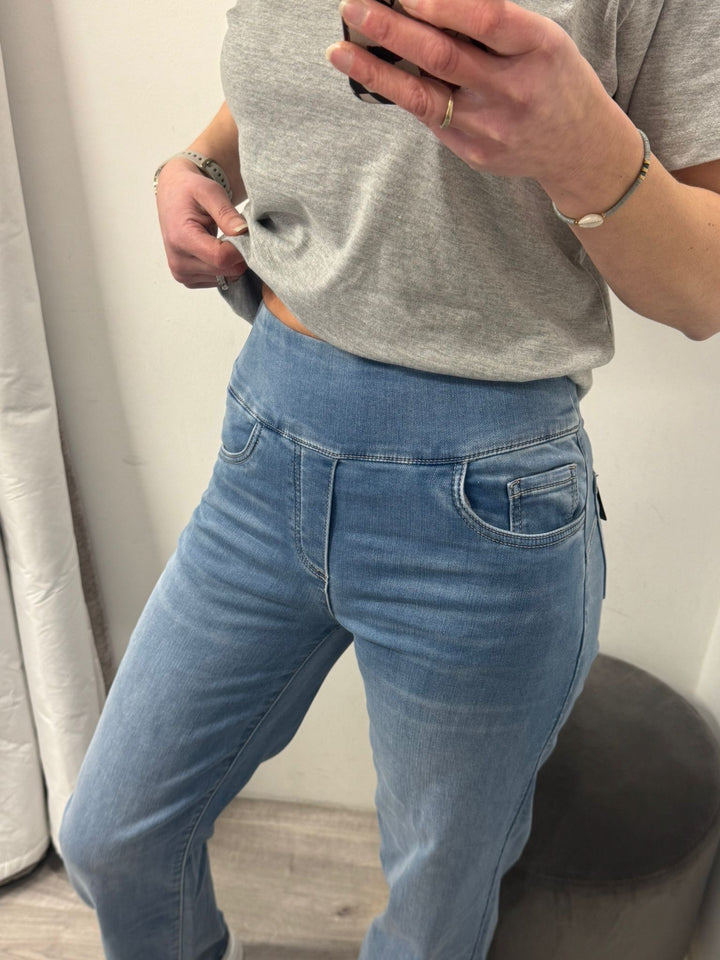 Tocada Wide Leg Jeans - Light Denim Blue