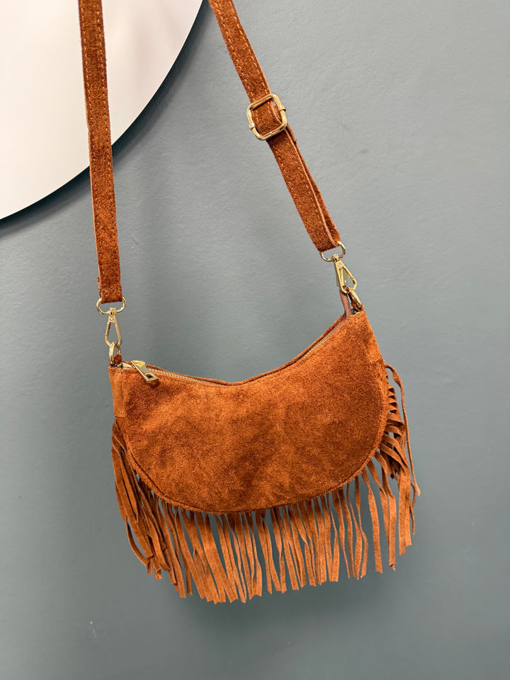 Savannah Tassel Bag - Tan