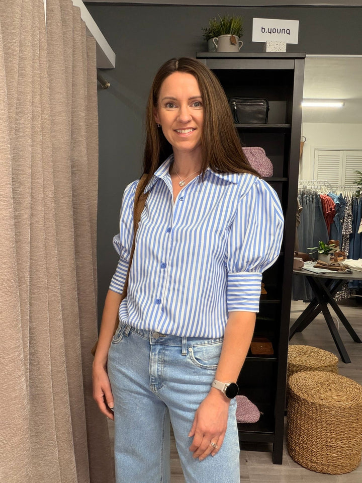 Rhona Shirt - Blue Stripe