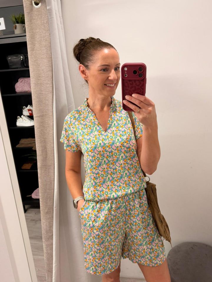 Aya Blouse - Multi Flower