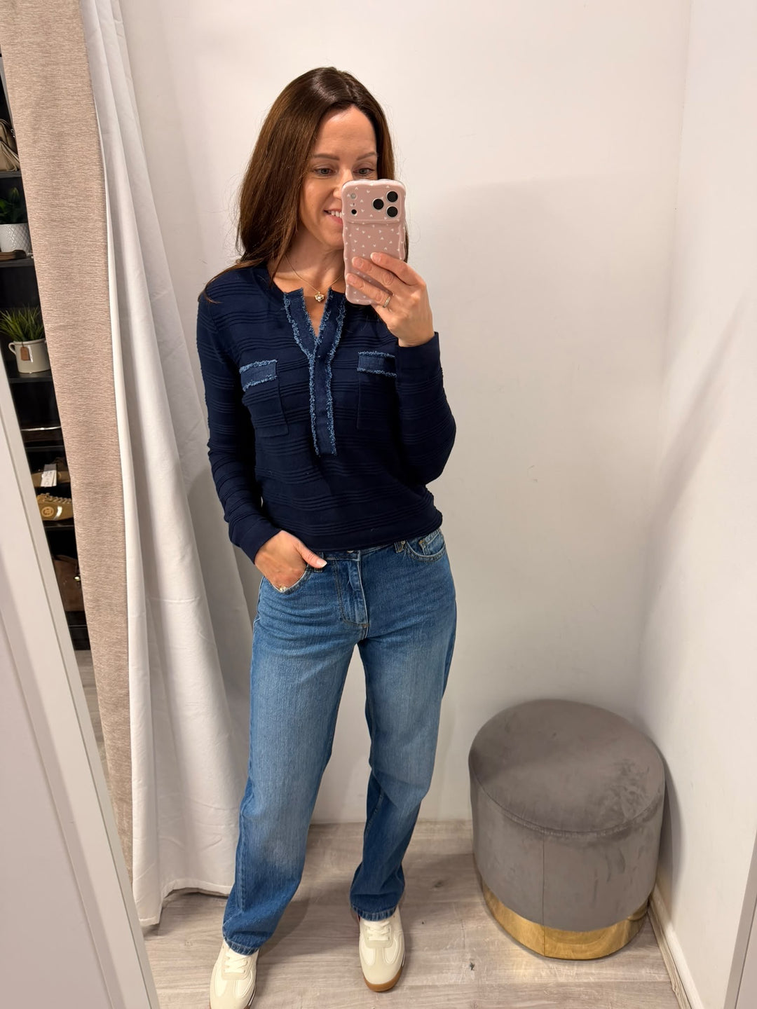 Sara Denim Mix Knit