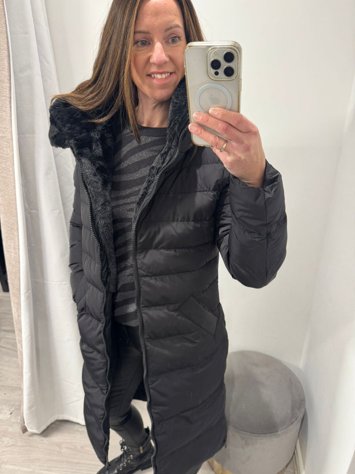 Keila Faux Fur Lined Coat