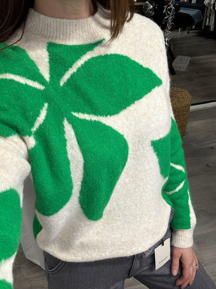Omea Flower Jumper - Green