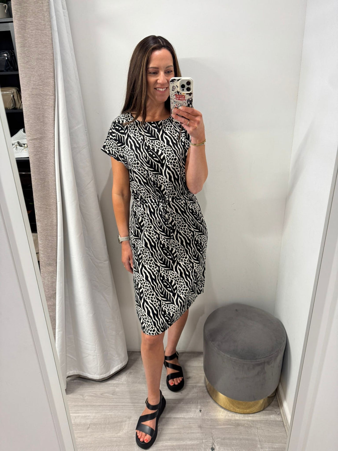 Joella Oneck Dress - Black
