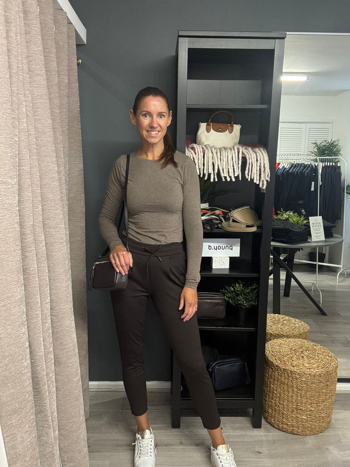 Kate Cropped Pants - Chocolate Torte