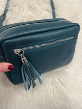 Load image into Gallery viewer, Leather Camera Bag - Teal
