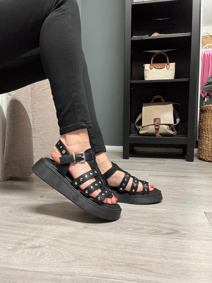 Xti Stud Detail Sandals