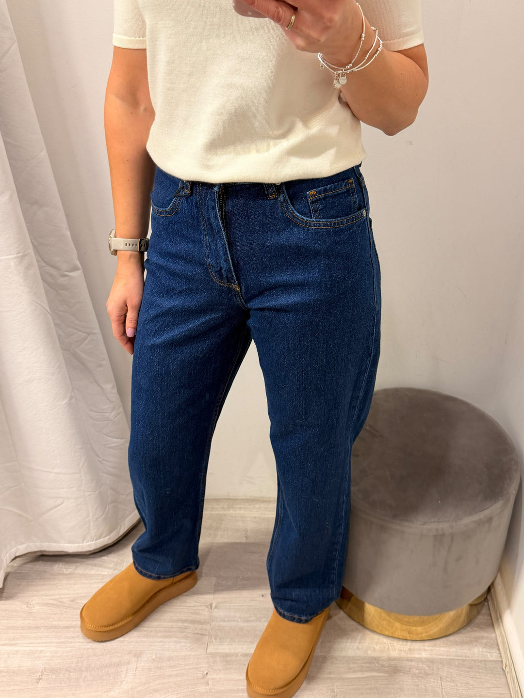 Kajane Straight Jeans - Dark