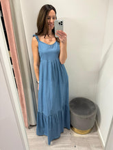 Load image into Gallery viewer, Toxik Denim Maxi Dress - Blue
