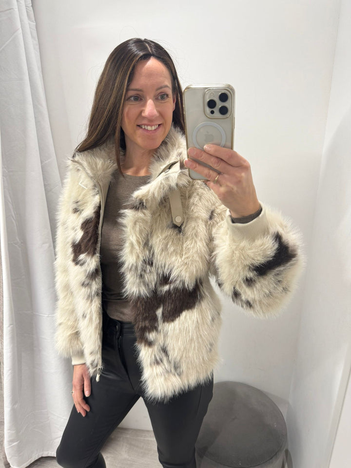 Ambra Jacket - Cow Print