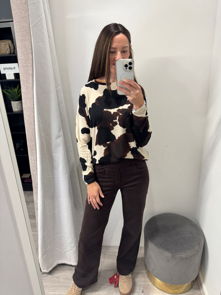 Tocada Wide Leg Jeans - Chocolate