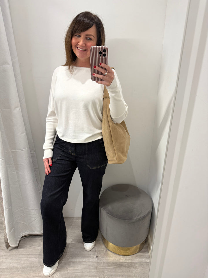 Toxik Jodie Wide Leg Jeans - Indigo