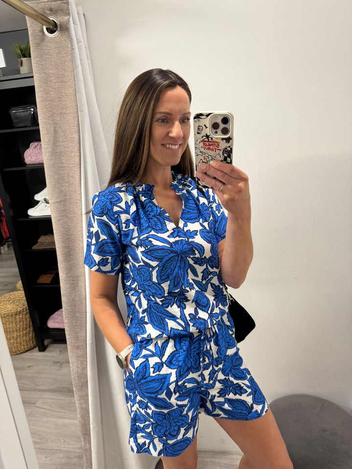Ikaia Blouse - Nebulas Blue