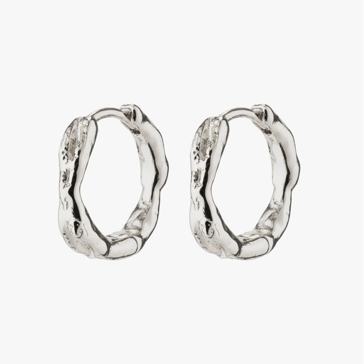 Eddy Small Hoop Earrings - Silver Plated