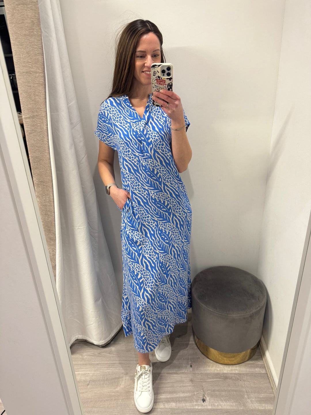 Joella Midi Dress - Nebulas Blue